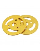 2Pcs Golden Driving Wheels + Bearing Wheels + Plastic Track Set Accessory For Robot Car Chassis