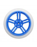 5Pcs Blue Color Rubber Wheels + 3-6v TT Motor DIY Kit For Arduino Smart Chassis Car Accessories