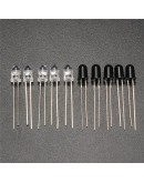 10pcs 5mm 940nm IR Infrared Diode Launch Emitter Receive Receiver LED