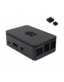 Black Raspberry Pi Case Enclosure Box V4 With Heat Sink For Raspberry Pi 3/2/B+